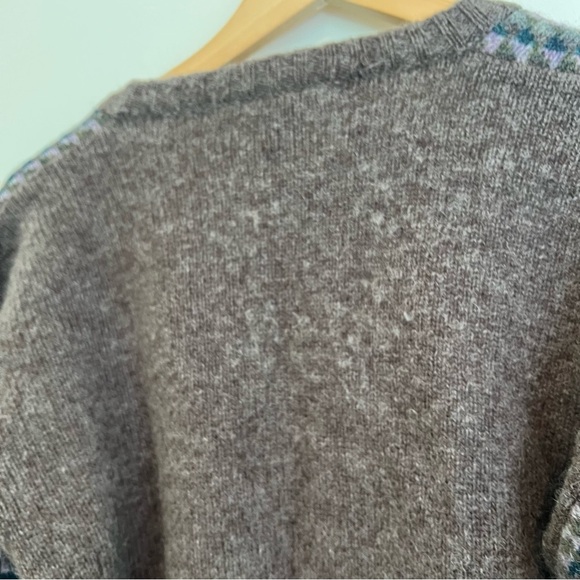 VTG Birch Bros 100% Shetland Wool Sweater Sz Small - Picture 6 of 8